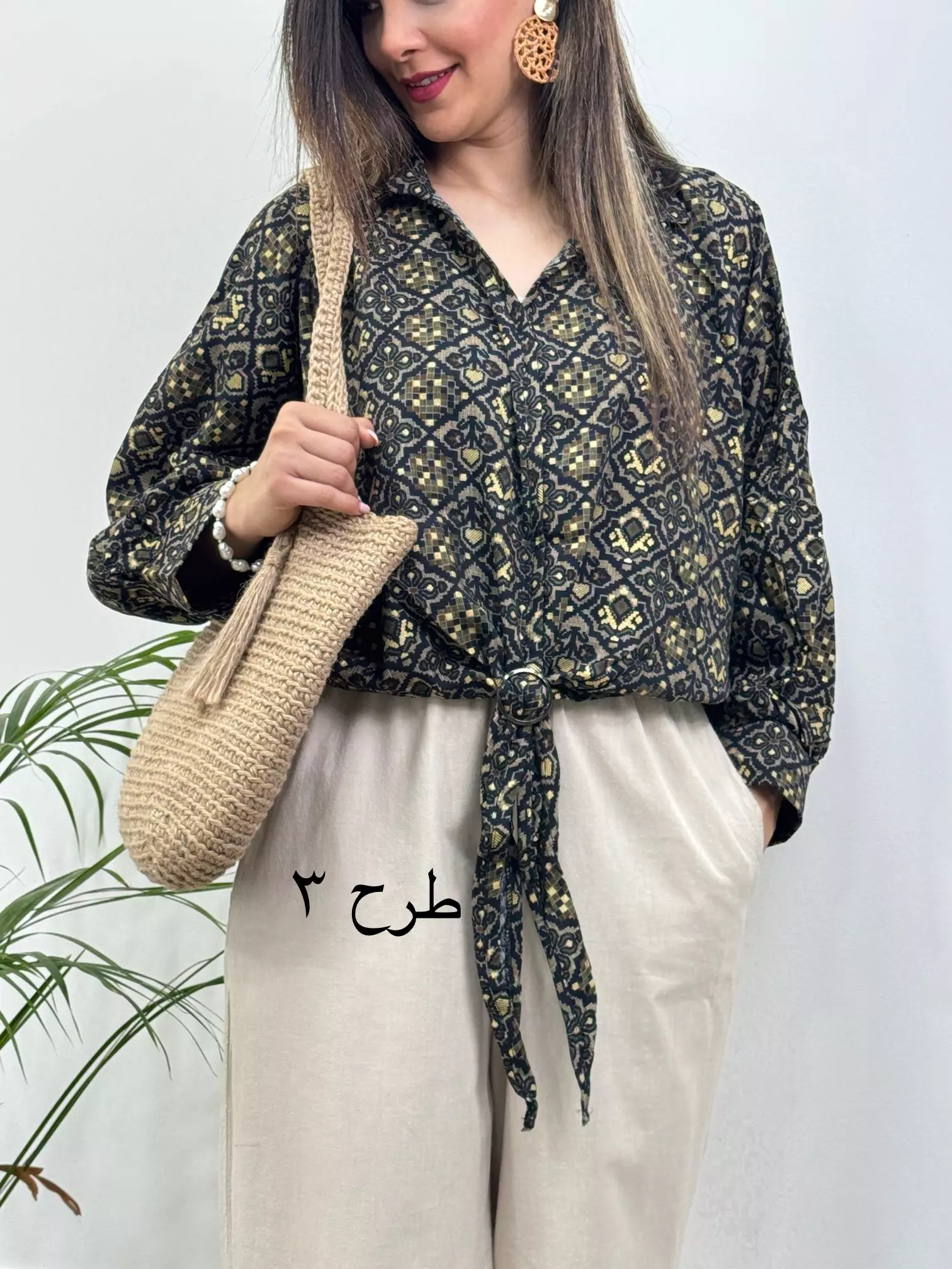 شومیز گره ای باتیک